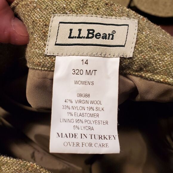 L. L. Bean Ladies Wool Blend Lined Suit  Size M - Picture 8 of 9
